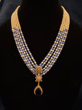 Elegant Five-layered Beaded Statement Necklace